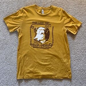 Mustard Yellow Graphic Tee